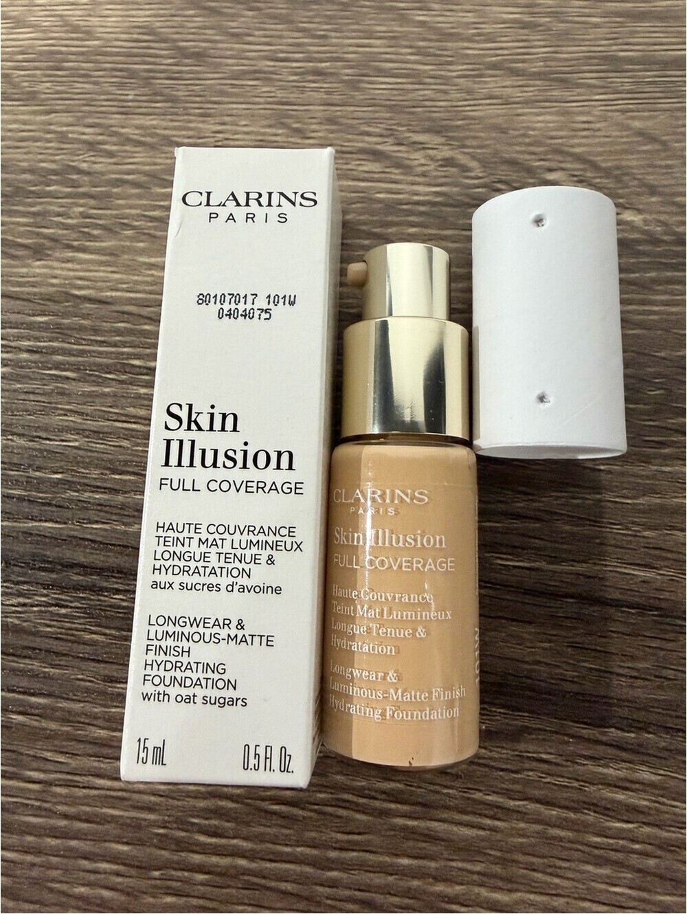 Clarins Skin Illusion Full Coverage Foundation Tester 101W